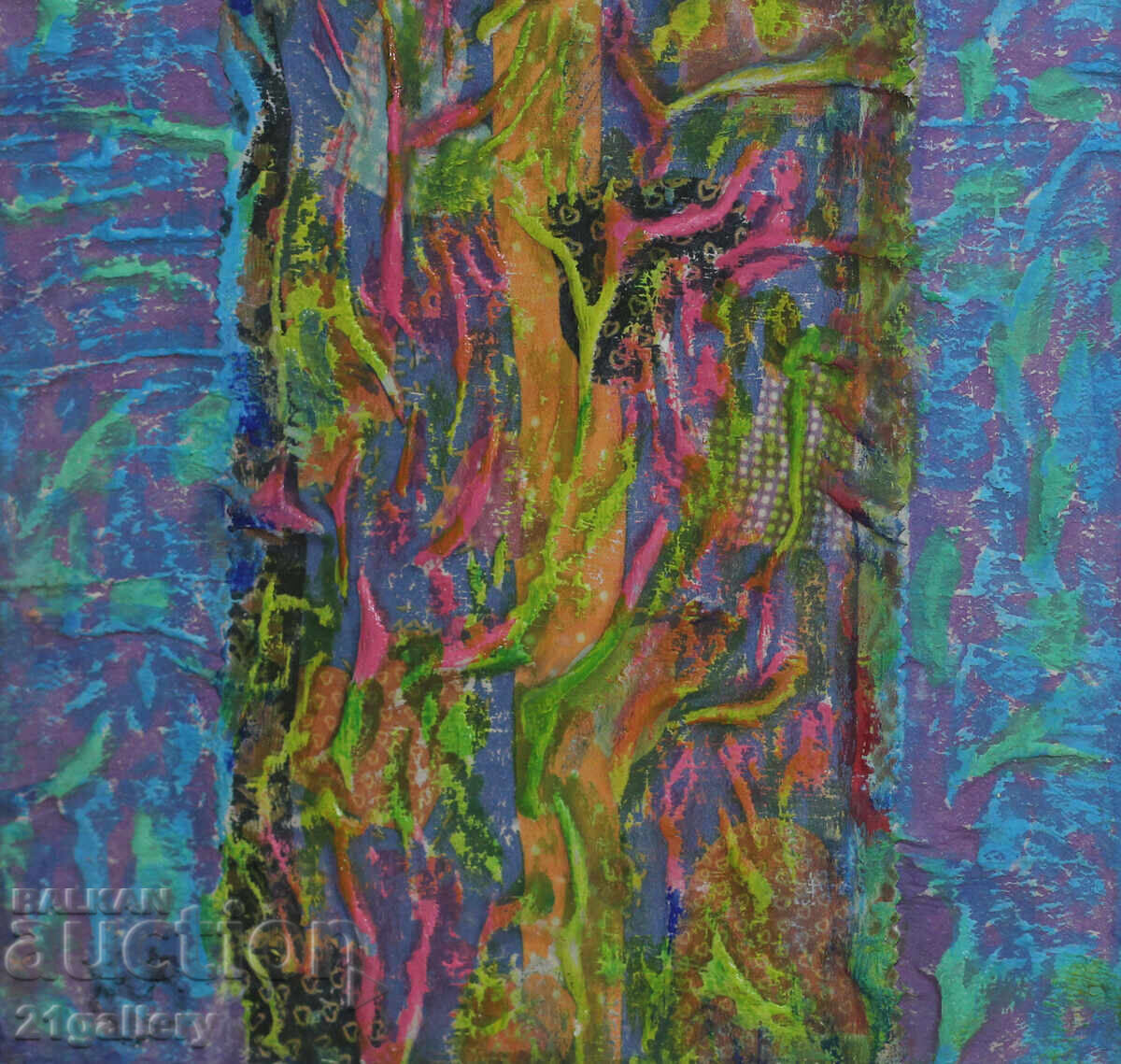 Lokman Al Sheikh (1934-) Acrylic paints, abstraction, collage 2003 - 6 Lokman Al Sheikh (1934-) Acrylic paints, abstraction, collage 2003 - 6