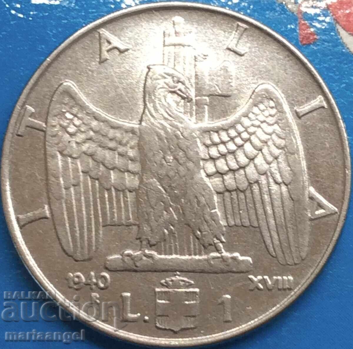 1 Lira 1940 Italia