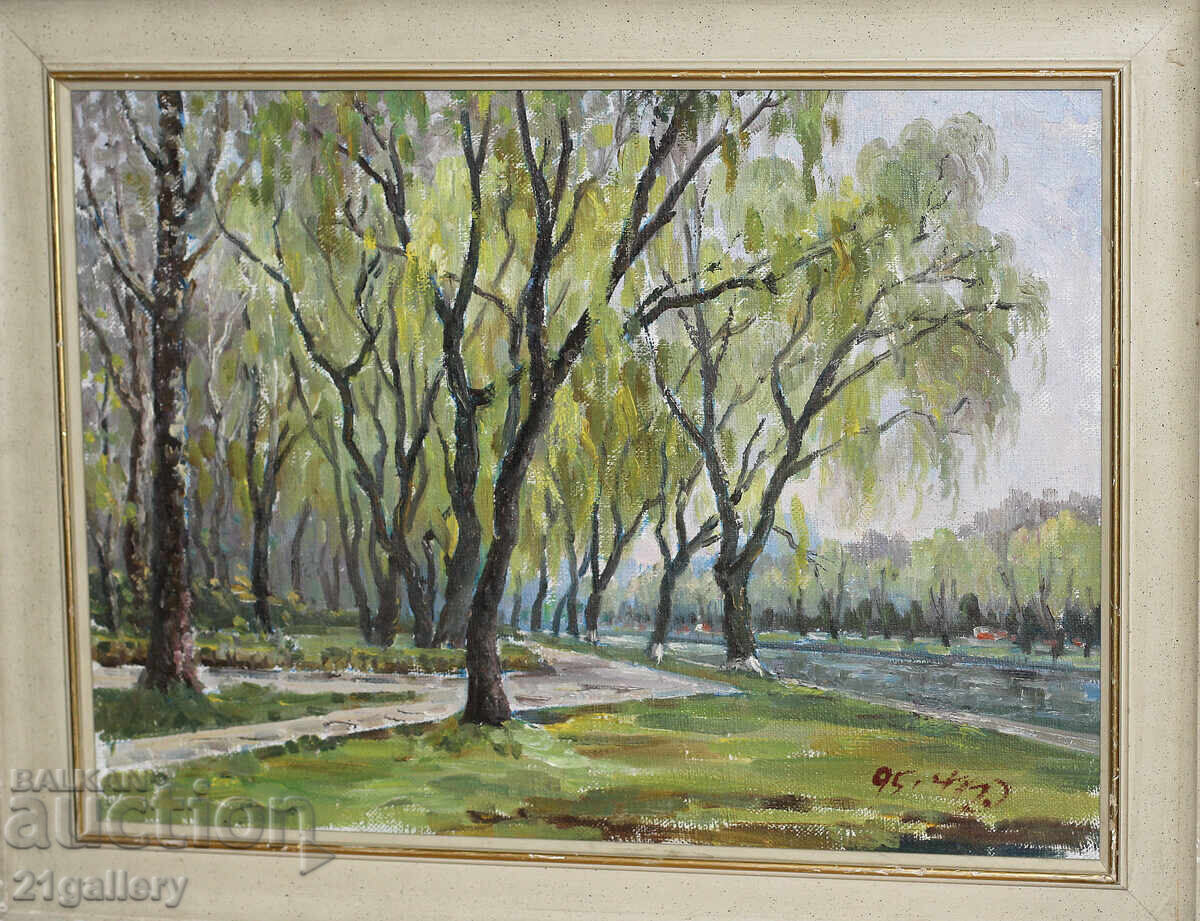 Ελαιοχρωματισμοί / τοπίο / υπογραφή 1995 Ελαιοχρωματισμοί / τοπίο / υπογραφή 1995