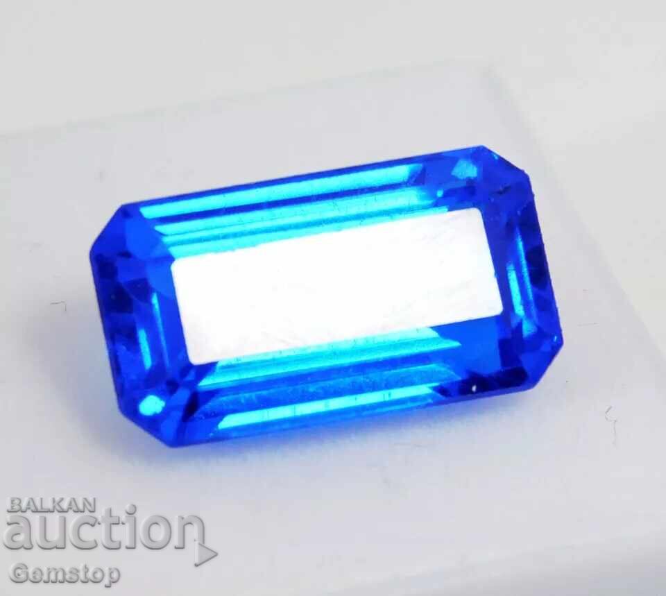 BZC! 8.60 carat natural sapphire emerald cert.VGTL of 1st grade!