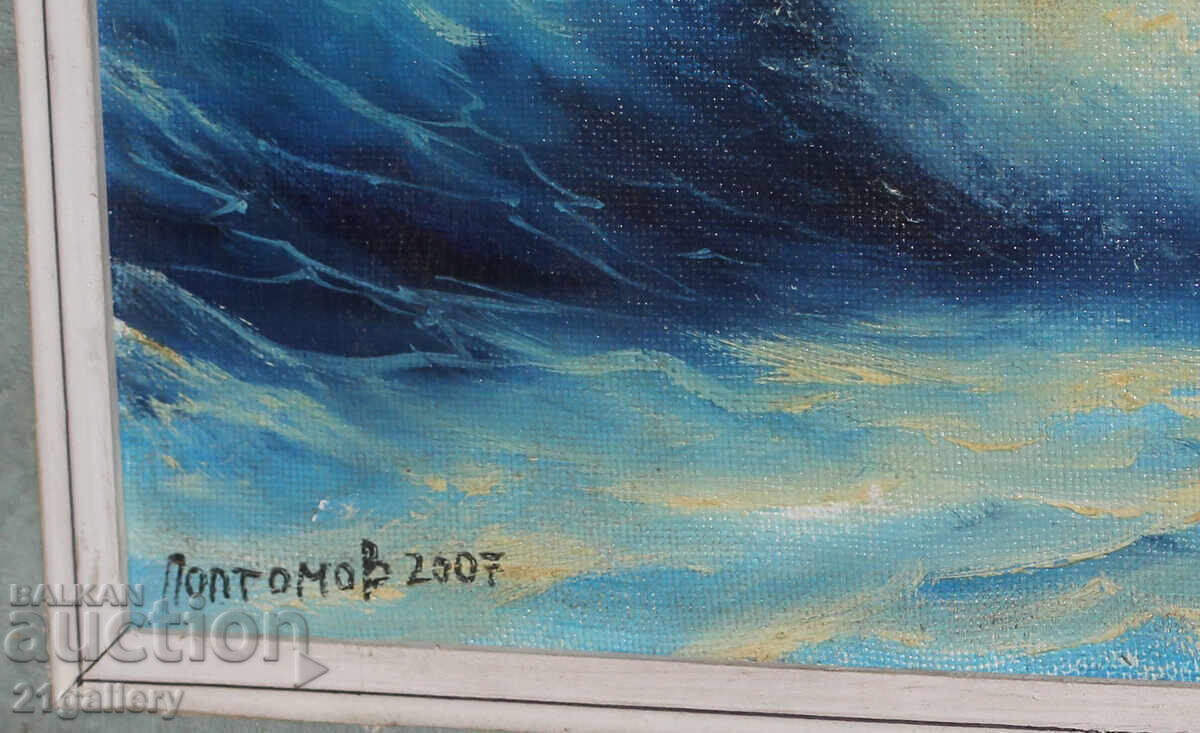 Rosen Poptomov / Oil paints / Seascape / Signed - 6 Rosen Poptomov / Oil paints / Seascape / Signed - 6