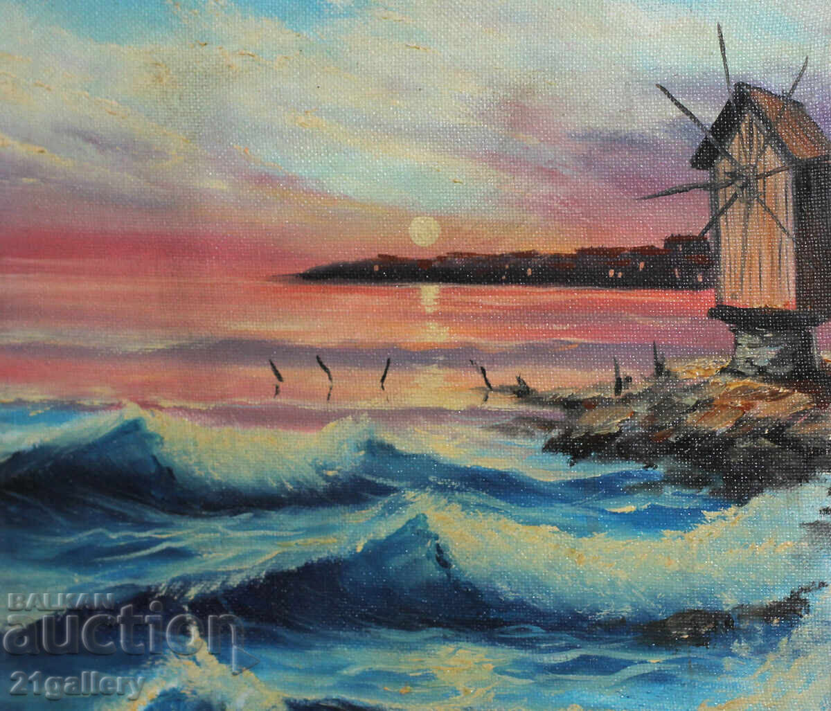 Rosen Poptomov / Oil paints / Seascape / Signed - 7 Rosen Poptomov / Oil paints / Seascape / Signed - 7