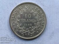 silver coin 10 francs France 1968 silver