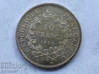 #2 Silver Coin 10 Francs France 1970 Silver