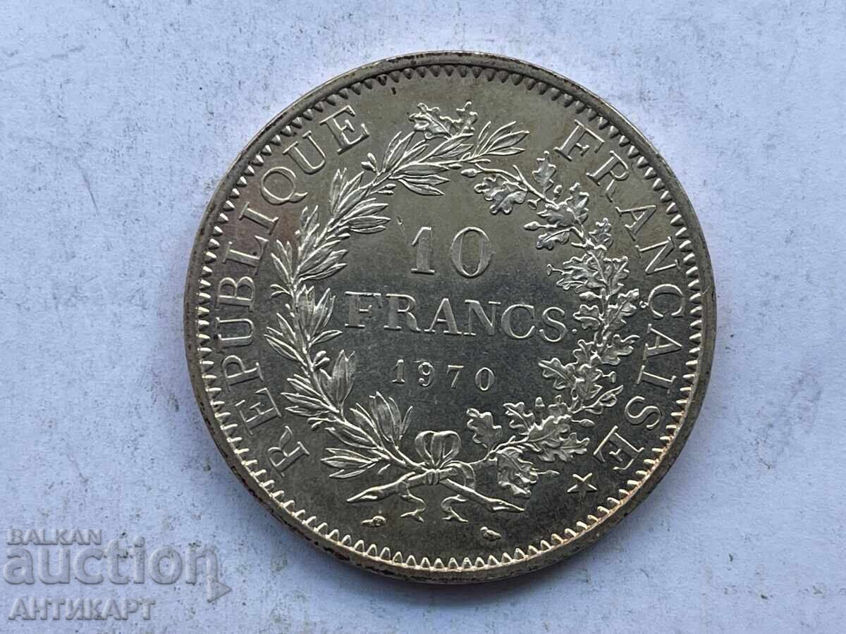 #3 Silver Coin 10 Francs France 1970 Silver