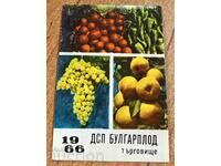 . 1966 BULGARPLOD CALENDAR SOCIAL PERFECT