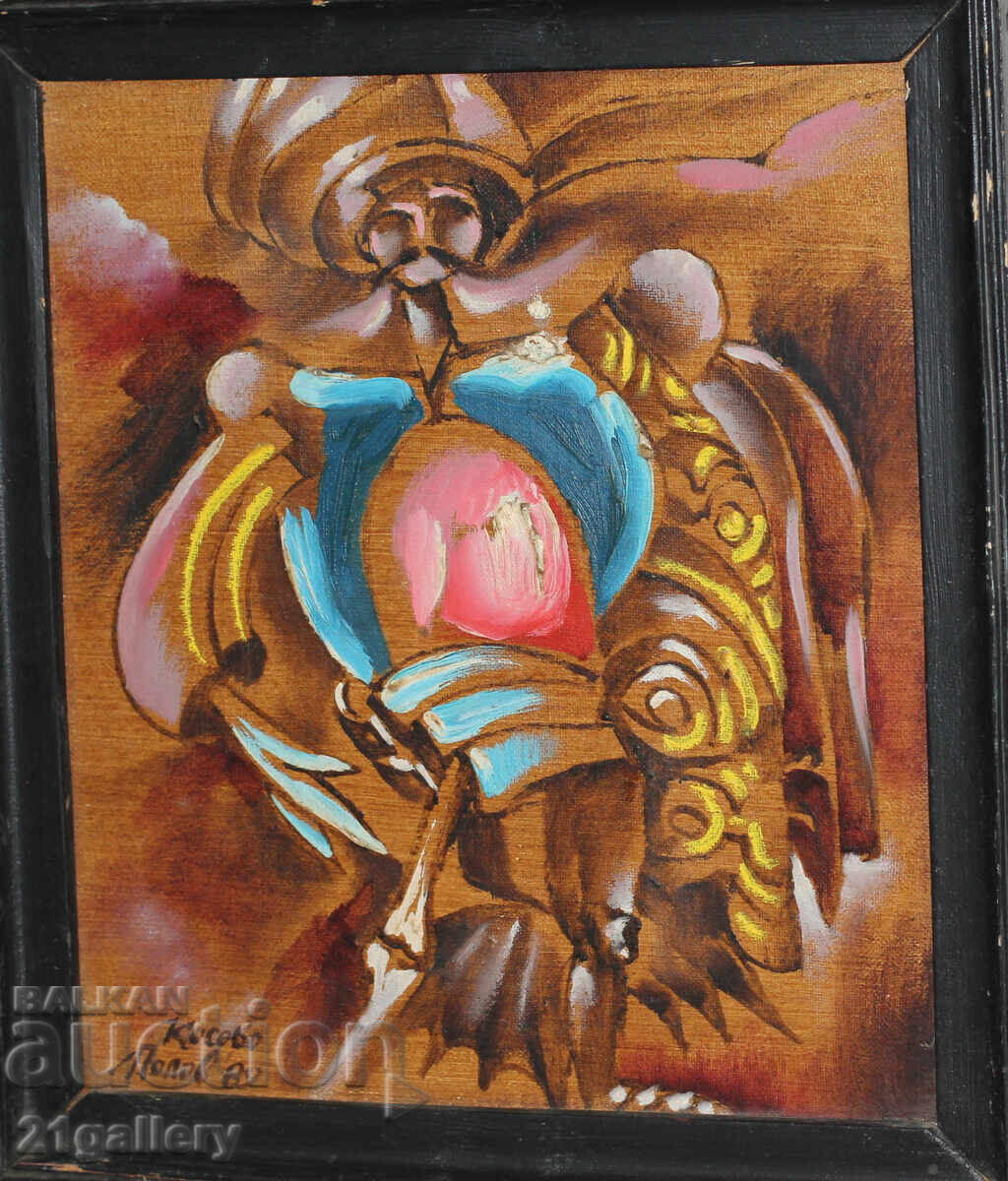 Lyubomir Popov (1949-2010) / Oil paints, abstraction 1989. with price 350.00 BGN | € 178.95 Lyubomir Popov (1949-2010) / Oil paints, abstraction 1989. with price 350.00 BGN | € 178.95