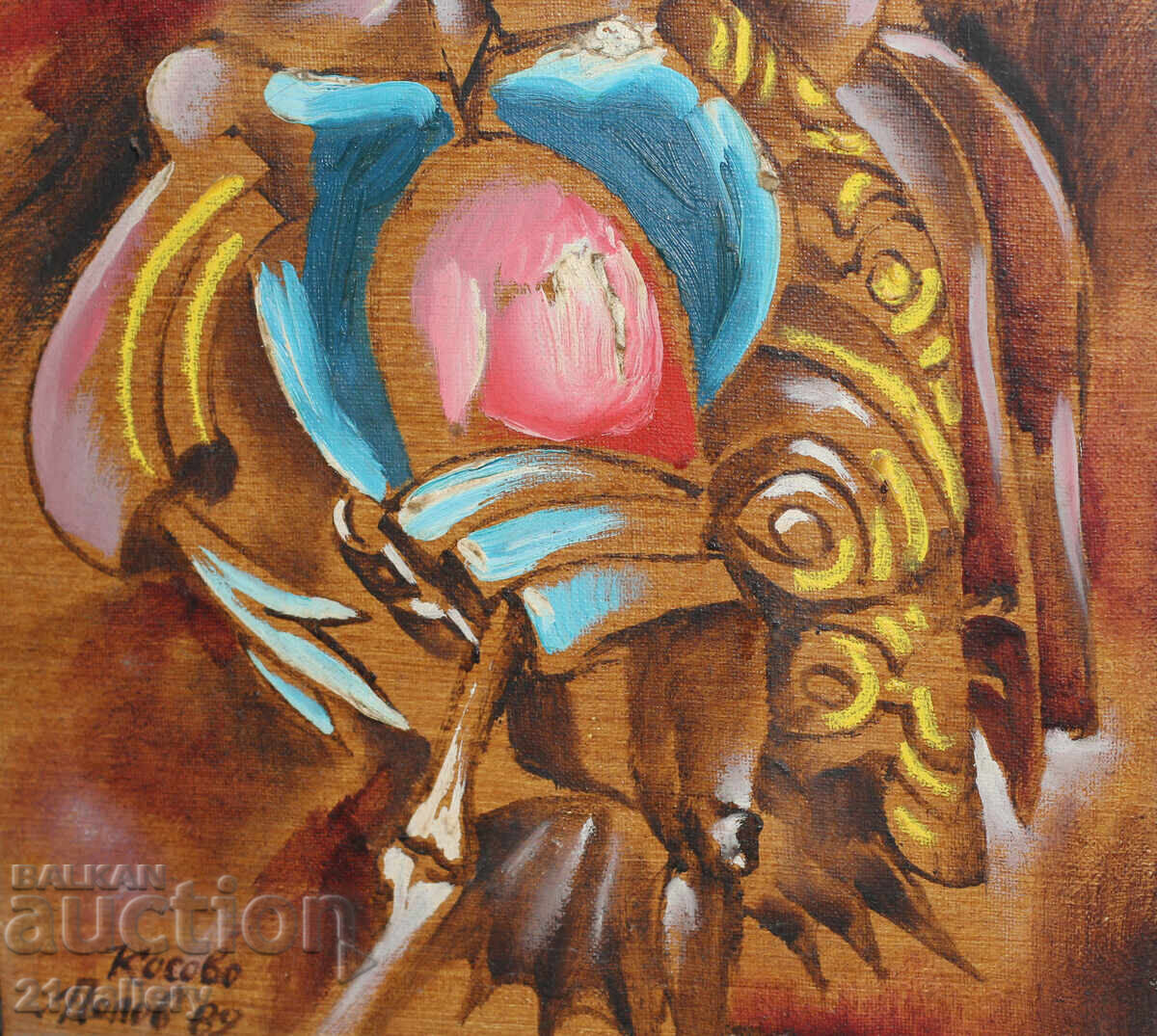 Lyubomir Popov (1949-2010) / Oil paints, abstraction 1989. - 5 Lyubomir Popov (1949-2010) / Oil paints, abstraction 1989. - 5