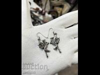 Designer earrings - dragon. №6251