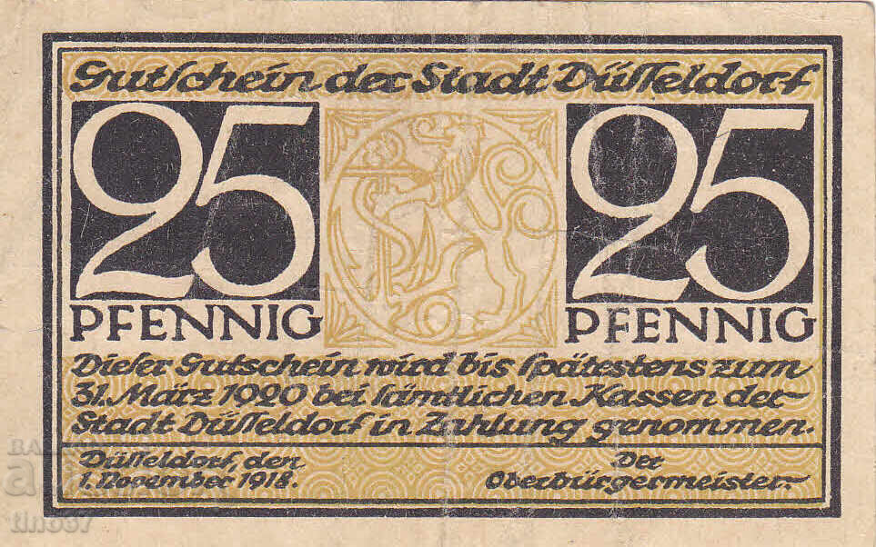 Auction tino37- GERMANY - 25 Pfennig - 1920 Auction tino37- GERMANY - 25 Pfennig - 1920