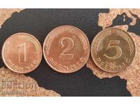 Coins Germany - 3 pcs., 1986