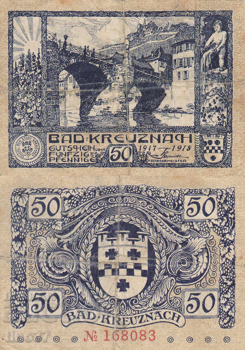 tino37- ΓΕΡΜΑΝΙΑ - 50 PFENNIG - 1917/18