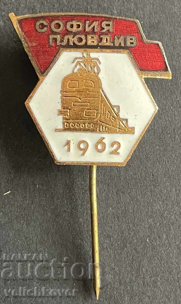 39416 Bulgaria sign BDZ Electrification Railway Line Sofia Plovdi 39416 Bulgaria sign BDZ Electrification Railway Line Sofia Plovdi