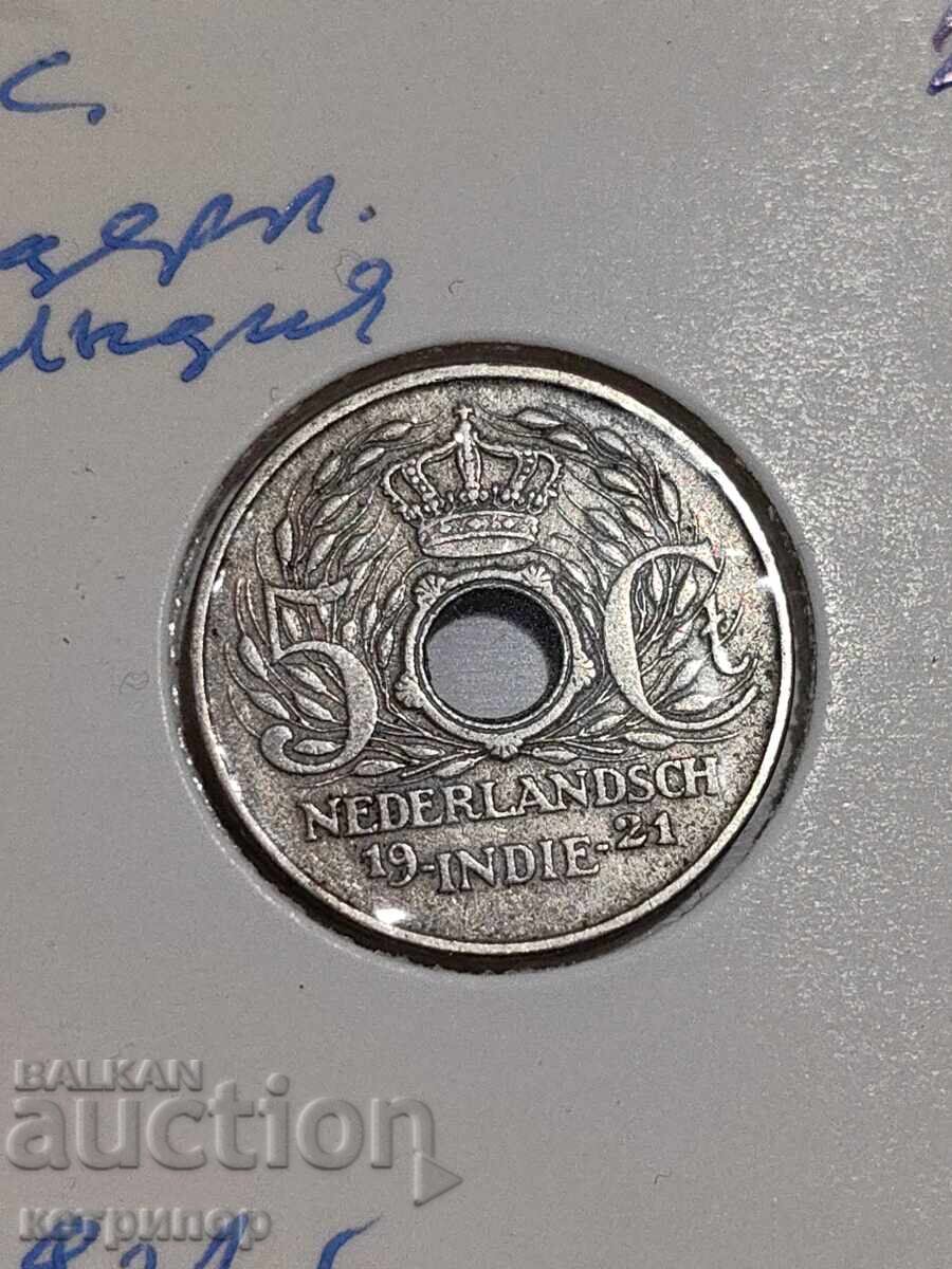5 cents Netherlands Indies 1921 Nickel with price 20.00 BGN | € 10.23 5 cents Netherlands Indies 1921 Nickel with price 20.00 BGN | € 10.23