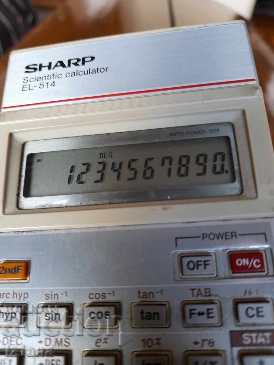 Old Sharp EL-514 calculator - 5