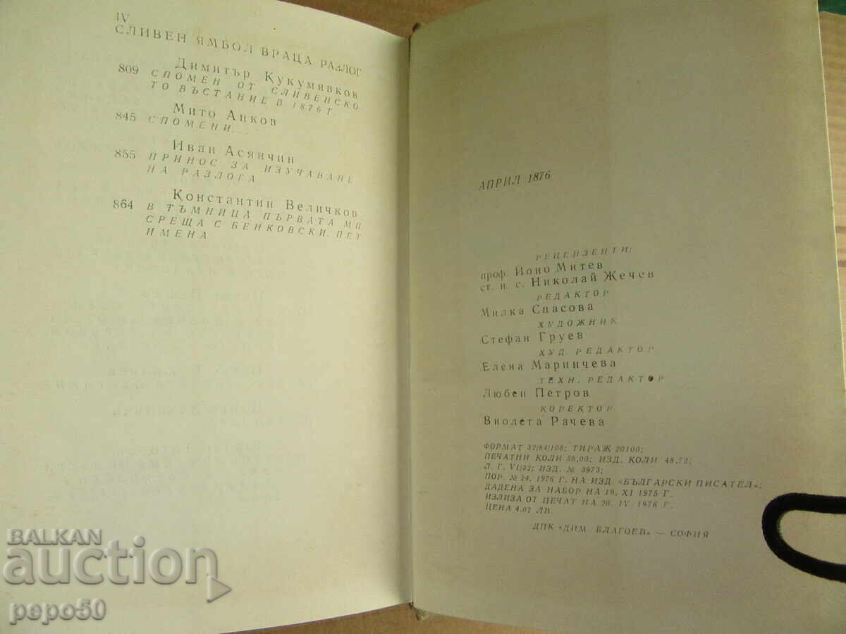 APRIL 1876 - MEMORIES - 1976 - 6