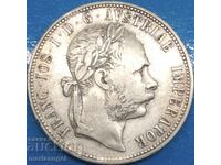 Austria 1 florin 1884 Franz Joseph silver