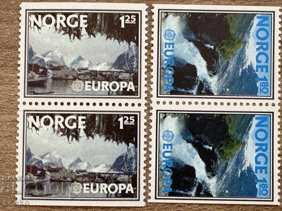 Νορβηγία - Stamps Europe - Landscapes (1977) - MNH - 2 ζεύγη