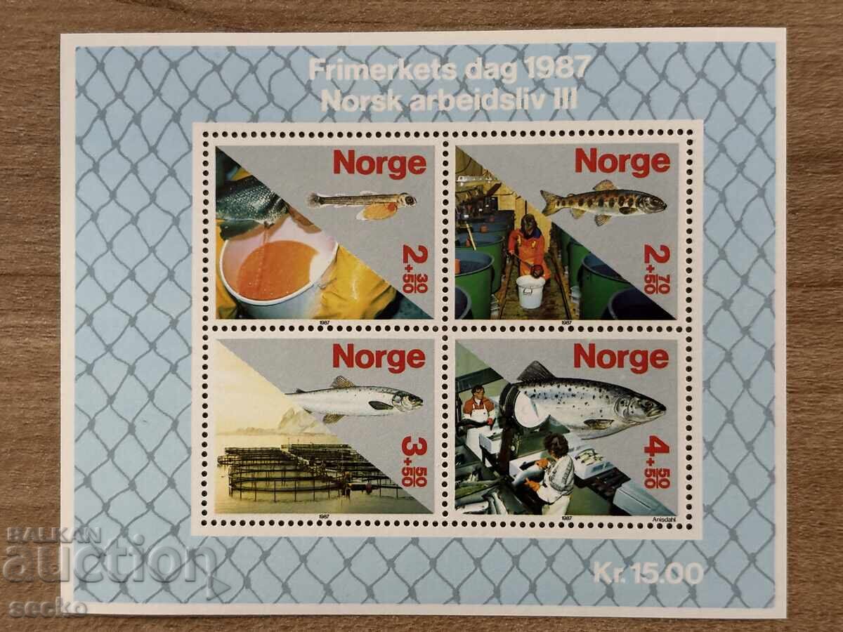 Norvegia - Comerț - Piscicultură (1987) MNH