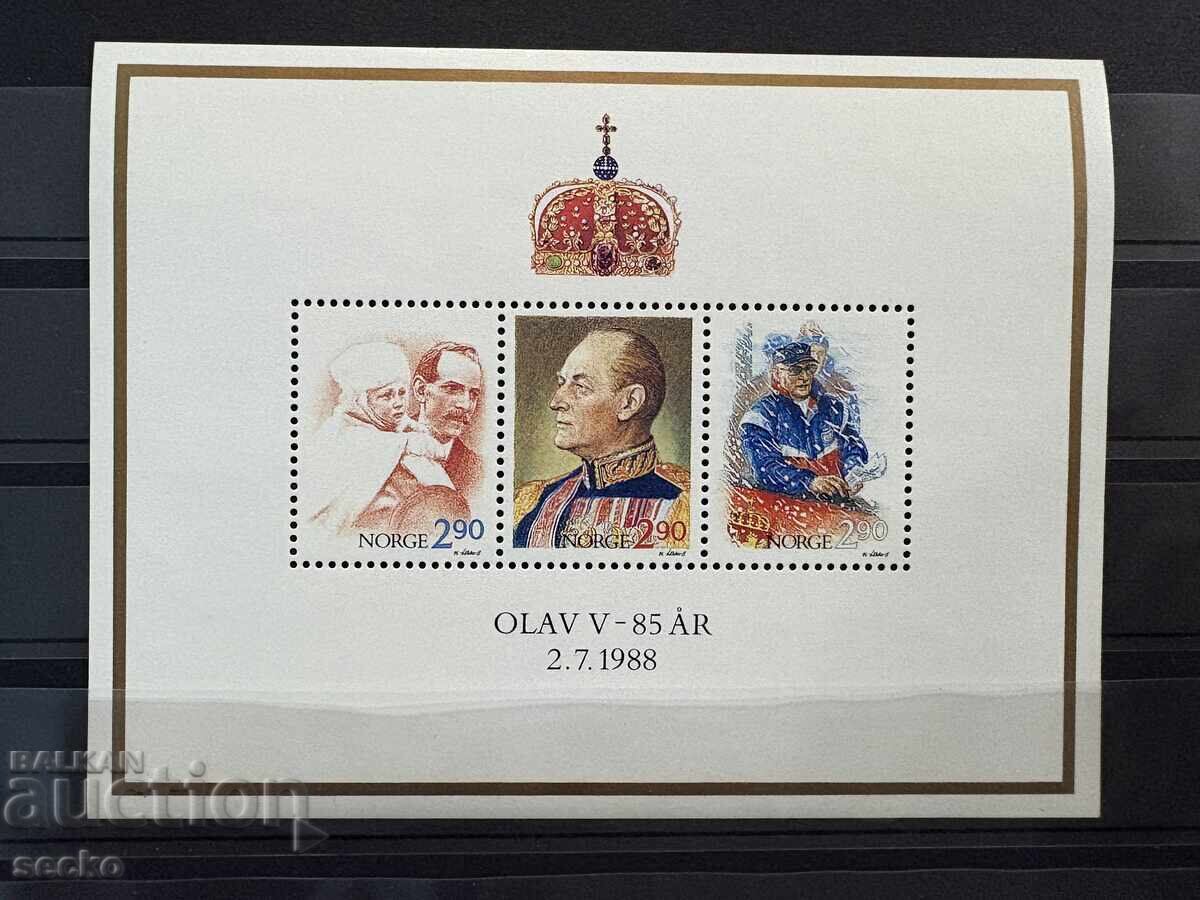 Νορβηγία - 85 ετών από το The Birth of King Olav (1988) MNH