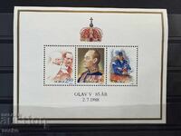 Νορβηγία - 85 ετών από το The Birth of King Olav (1988) MNH