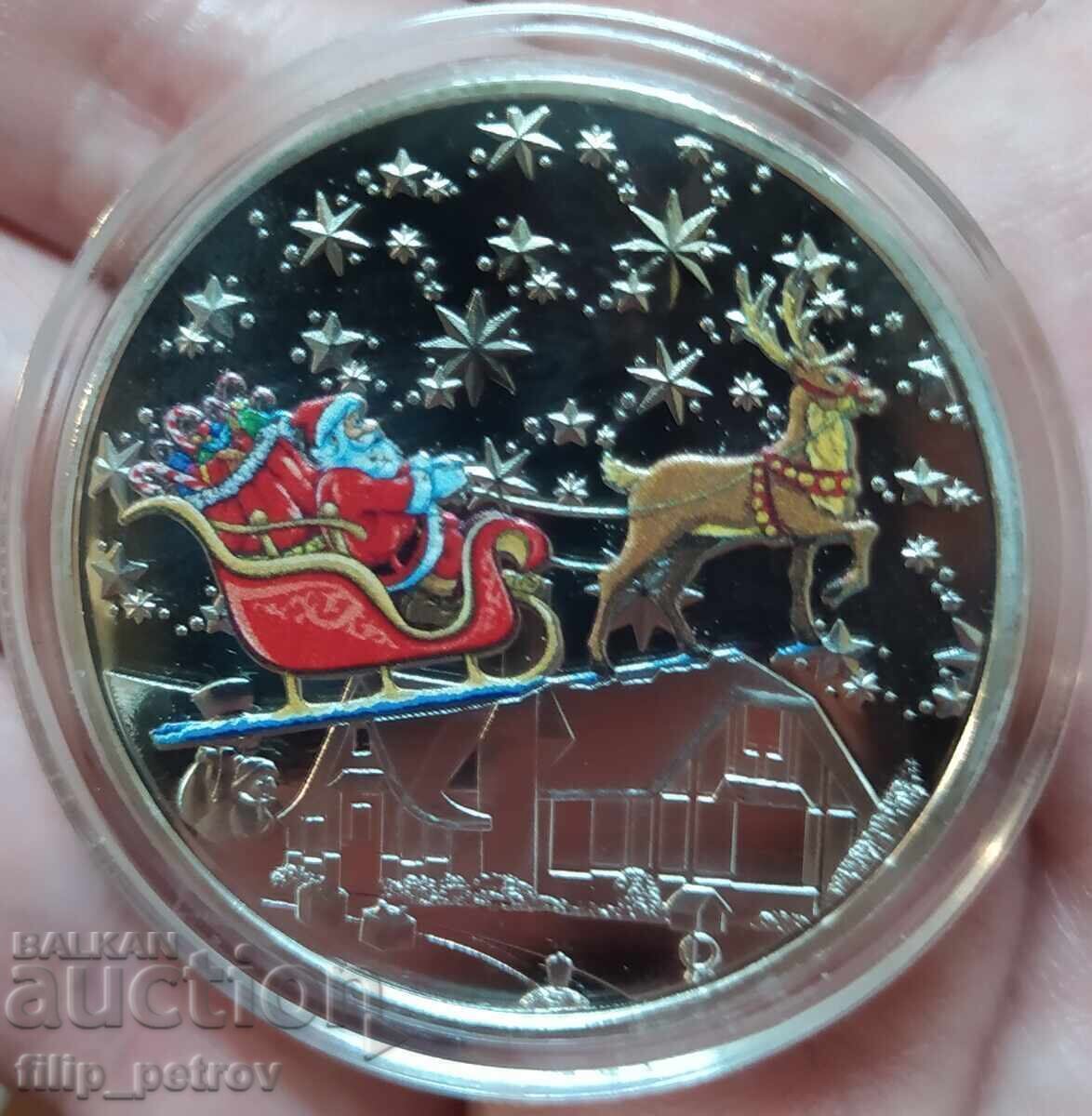 Christmas - New Year plaque in a protective capsule. - 7 Christmas - New Year plaque in a protective capsule. - 7