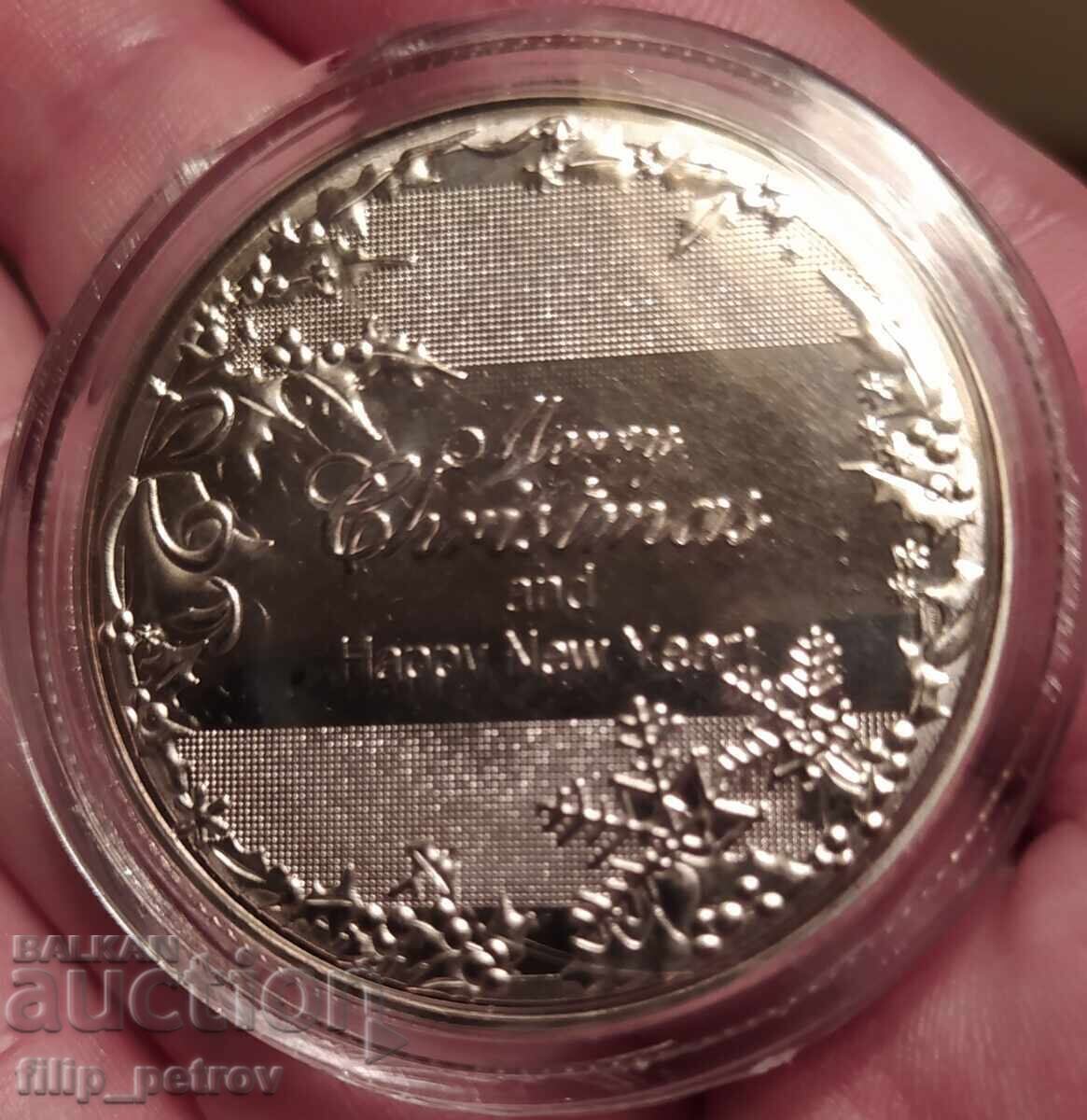 Delivery of Christmas - New Year plaque in a protective capsule. Delivery of Christmas - New Year plaque in a protective capsule.