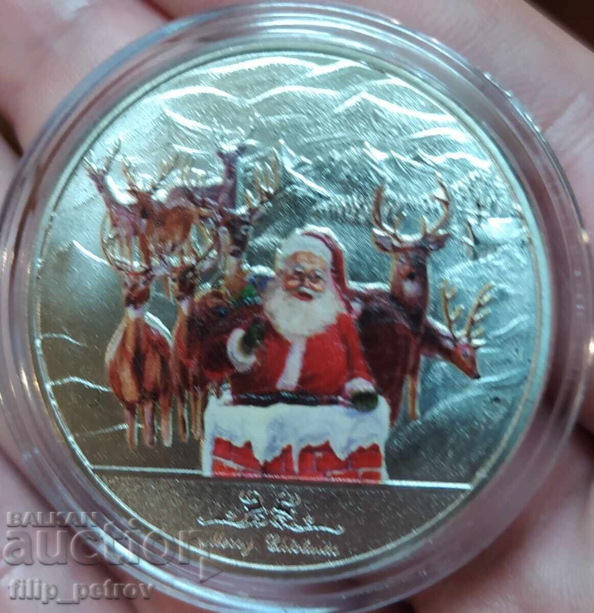 Christmas - New Year plaque in a protective capsule. - 5