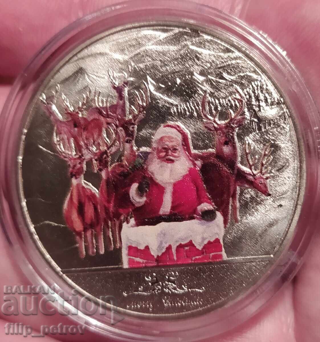 Christmas - New Year plaque in a protective capsule. - 6 Christmas - New Year plaque in a protective capsule. - 6