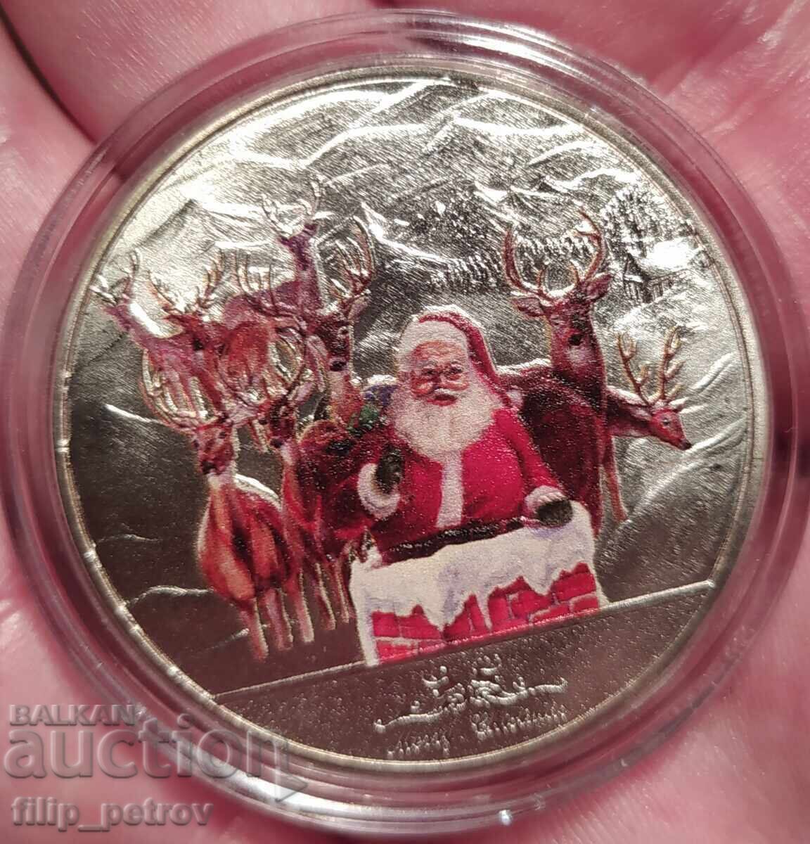 Christmas - New Year plaque in a protective capsule. Christmas - New Year plaque in a protective capsule.