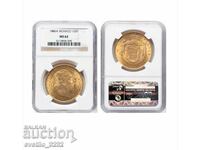 100 φράγκα 1886 MS 62 NGC