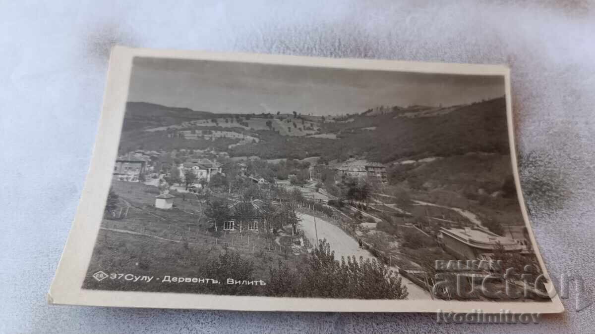 Carte poștală Sulu-Derventu Villas Gr. Paștele 1946