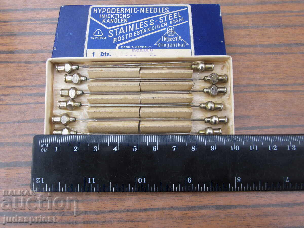 vintage γερμανικές ιατρικές βελόνες αχρησιμοποίητες με κουτί - 7 vintage γερμανικές ιατρικές βελόνες αχρησιμοποίητες με κουτί - 7