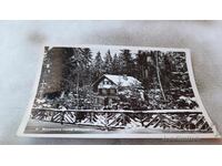 Postcard Borovets in winter 1961