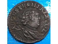 1 grosz 1753 Saxonia Polonia Augustus III