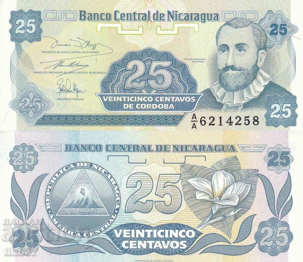 tino37- NICARAGUA - 25 CENTAVOS - 1991 - UNC