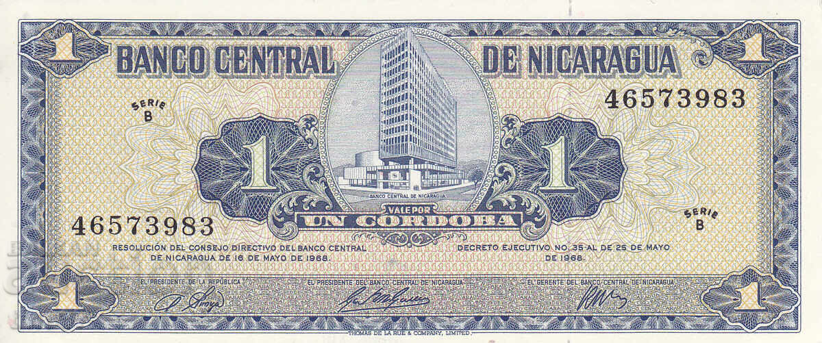 tino37- NICARAGUA - 1 CORDOBA - 1968 - UNC with price 14.70 BGN | € 7.52 tino37- NICARAGUA - 1 CORDOBA - 1968 - UNC with price 14.70 BGN | € 7.52