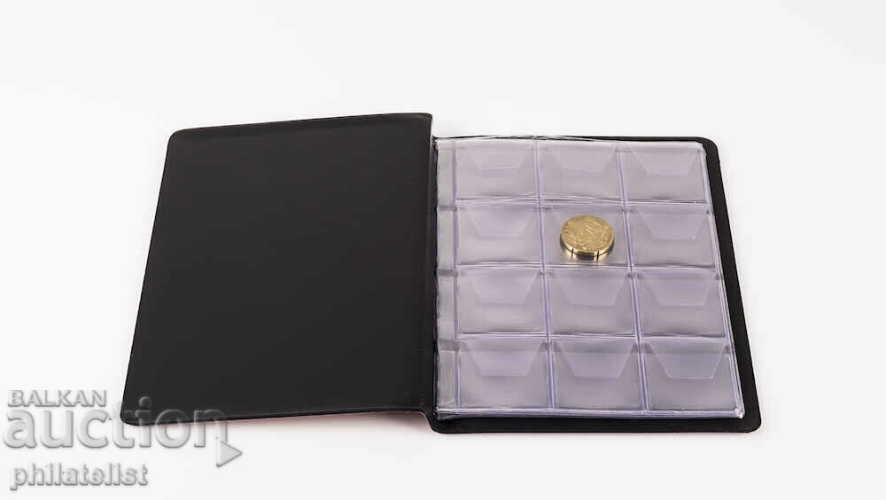 SCHULZ - pocket binder for 96 coins up to 30 mm. - black - 5 SCHULZ - pocket binder for 96 coins up to 30 mm. - black - 5