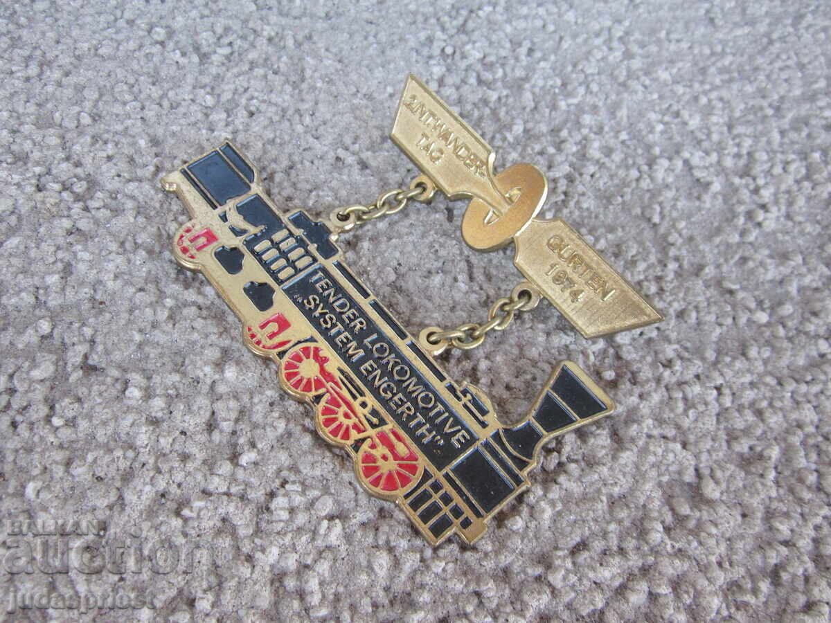 Delivery of badge German Railways German railway badge 1974 Delivery of badge German Railways German railway badge 1974