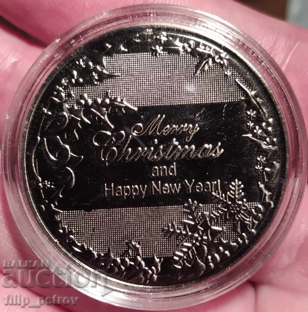 Christmas - New Year plaque in a protective capsule. with price € 5.00 | 9.78 BGN