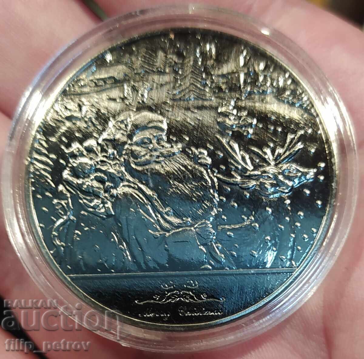 Christmas - New Year plaque in a protective capsule. - 7