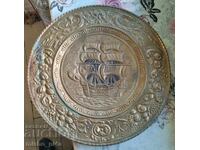 large bronze panel tray