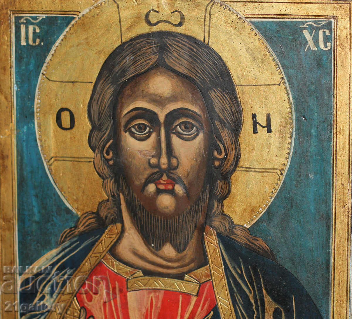 Hand-painted large icon Jesus Christ Pantocrator - 5 Hand-painted large icon Jesus Christ Pantocrator - 5