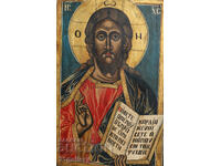 Icoana mare pictată manual a lui Iisus Hristos Pantocrator