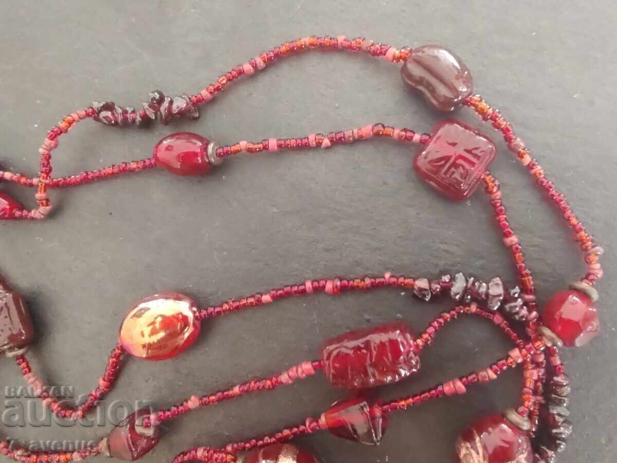 Necklace, Garnet, and others, very chic, 20.12.24 with price 49.00 BGN | € 25.05 Necklace, Garnet, and others, very chic, 20.12.24 with price 49.00 BGN | € 25.05