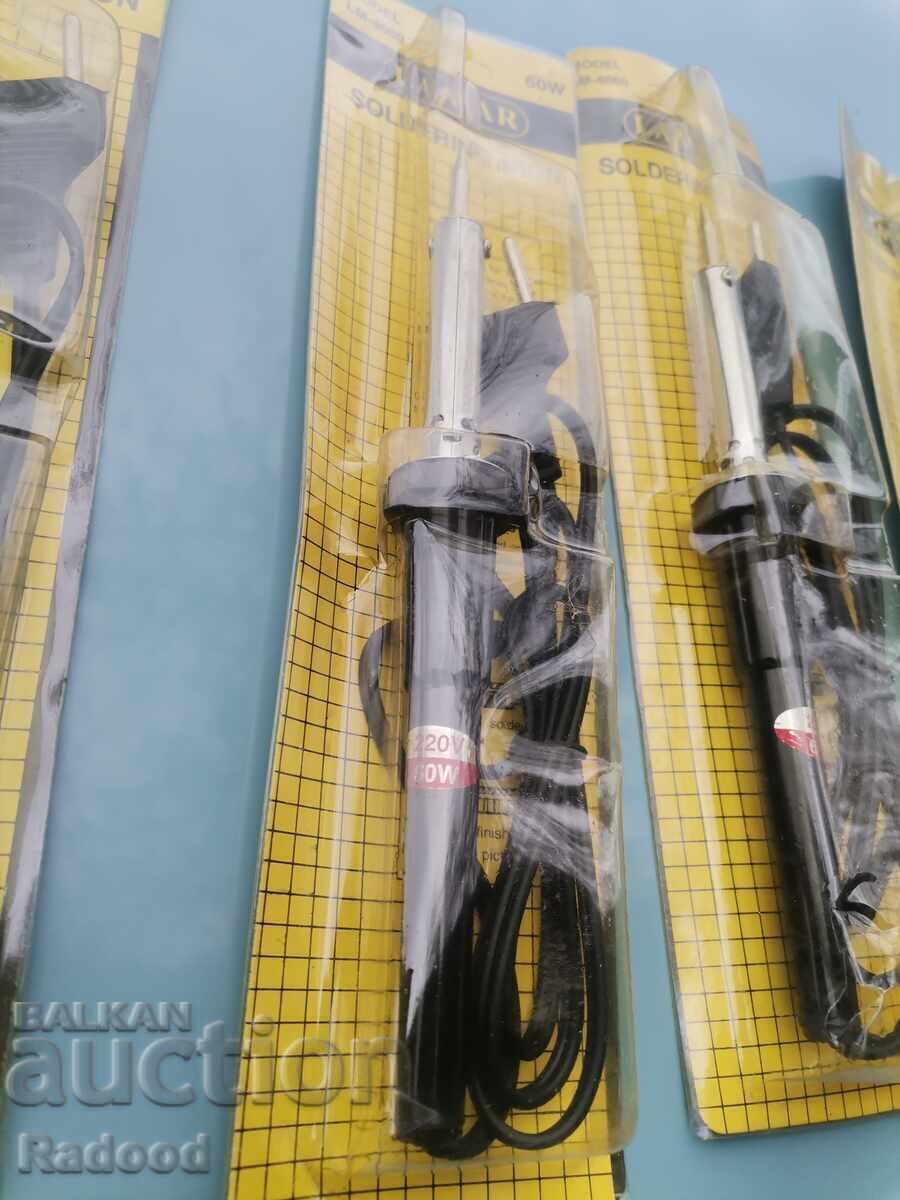 Delivery of 5 pieces Soldering irons from the 90s 60w Delivery of 5 pieces Soldering irons from the 90s 60w