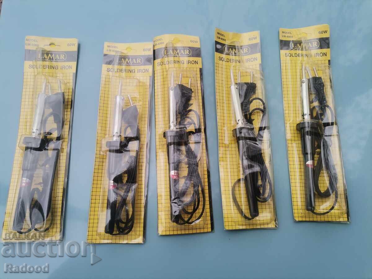 5 pieces Soldering irons from the 90s 60w 5 pieces Soldering irons from the 90s 60w