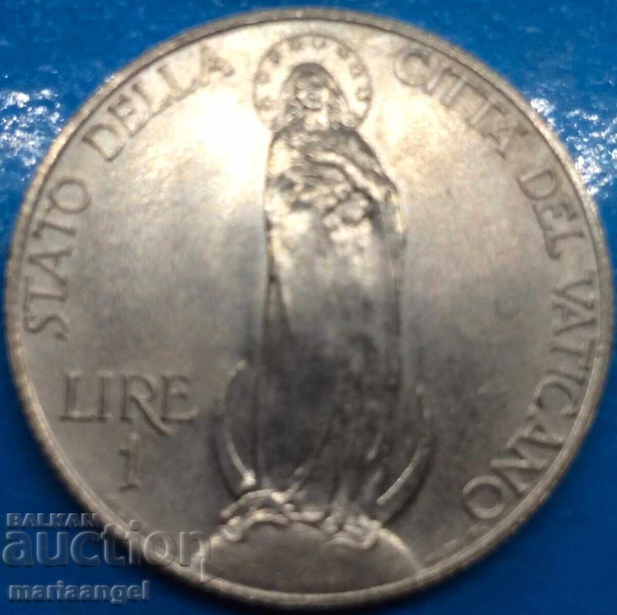 1 Lira 1929 Pontiful Vatican Pius al XI-lea - RAR