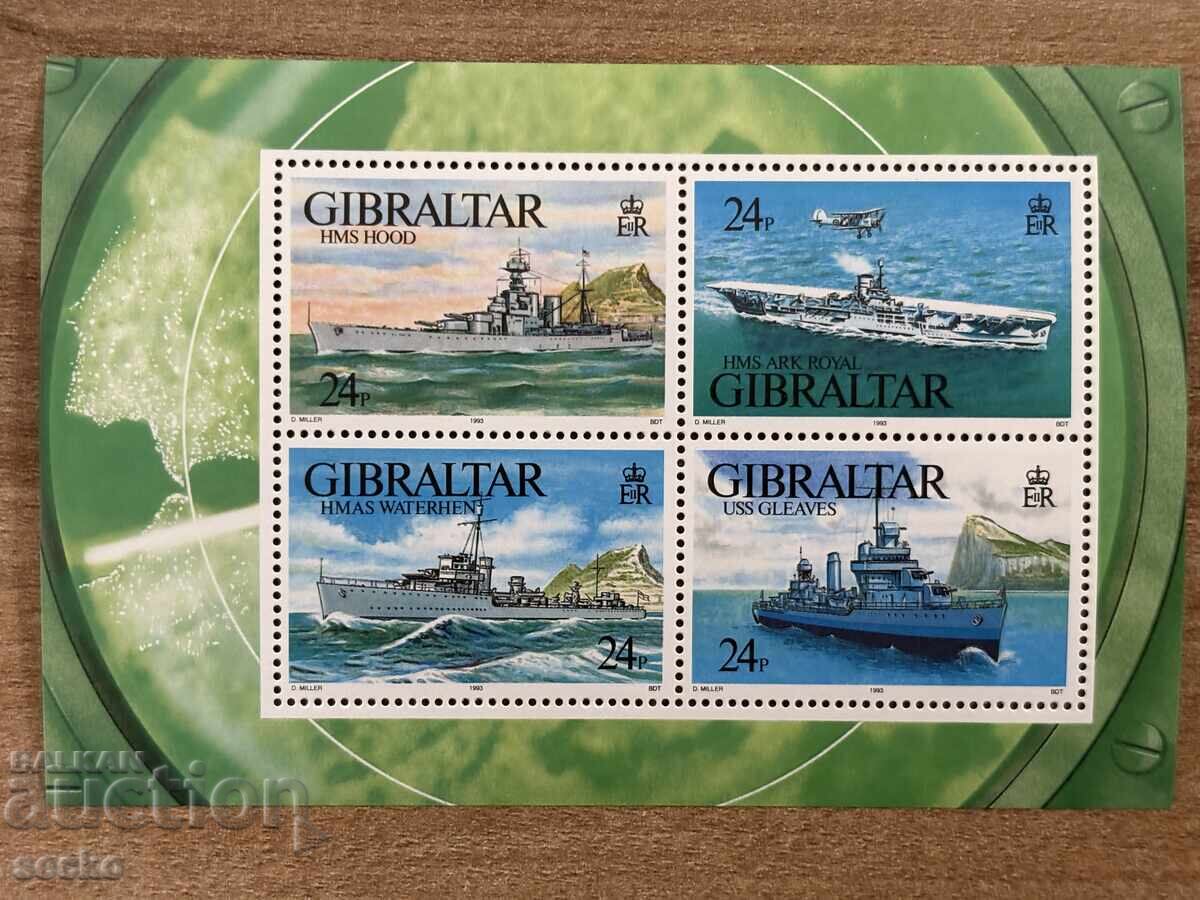 Gibraltar - Ships of the Second World War (1993) MNH