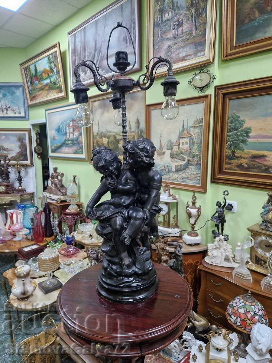 Страхотна голяма антикварна лампа Тифани - 6 Страхотна голяма антикварна лампа Тифани - 6